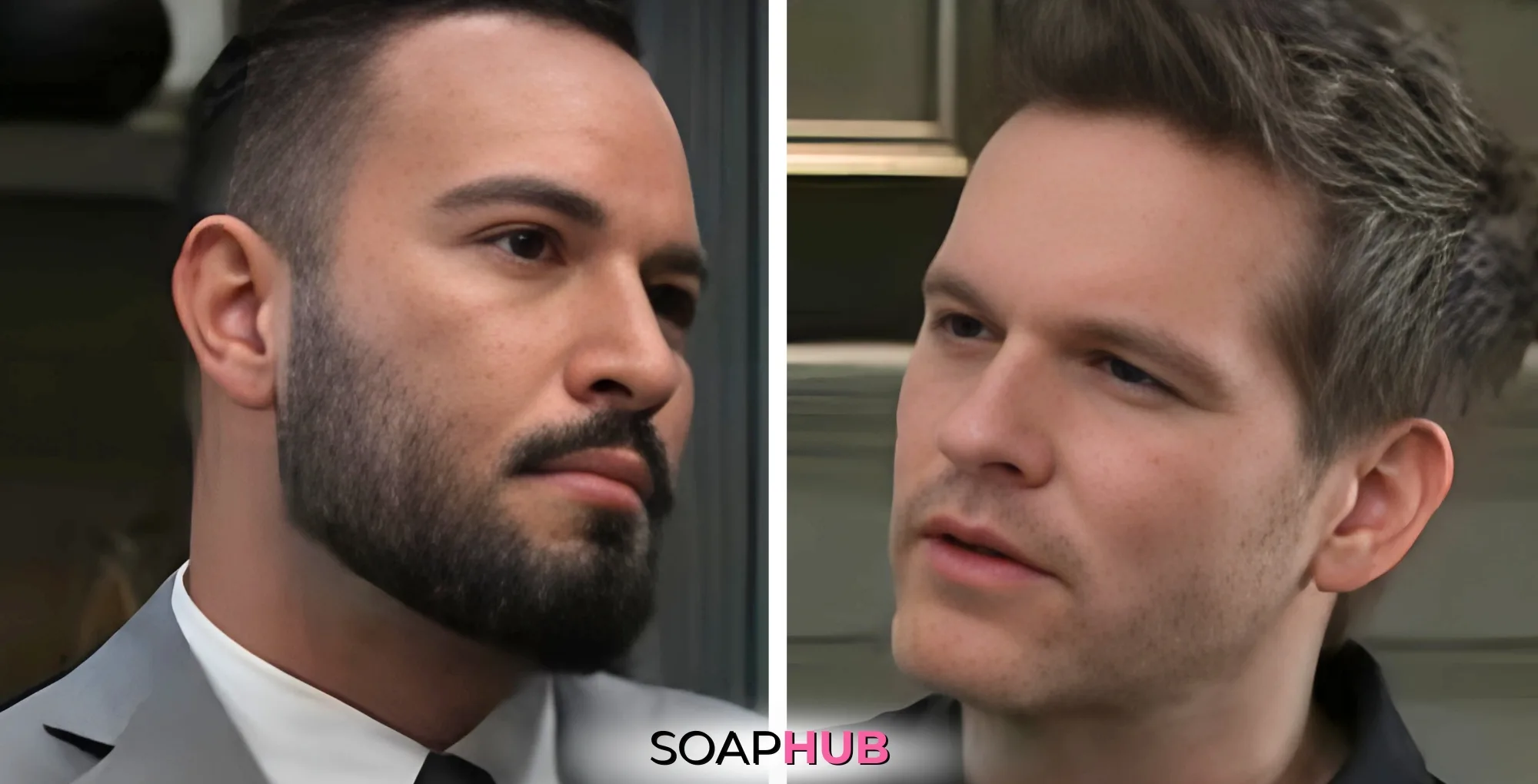 Marco and Lucas get closer in the spoilers for the Tuesday, April 29 episode of General Hospital, with the Soap Hub logo.