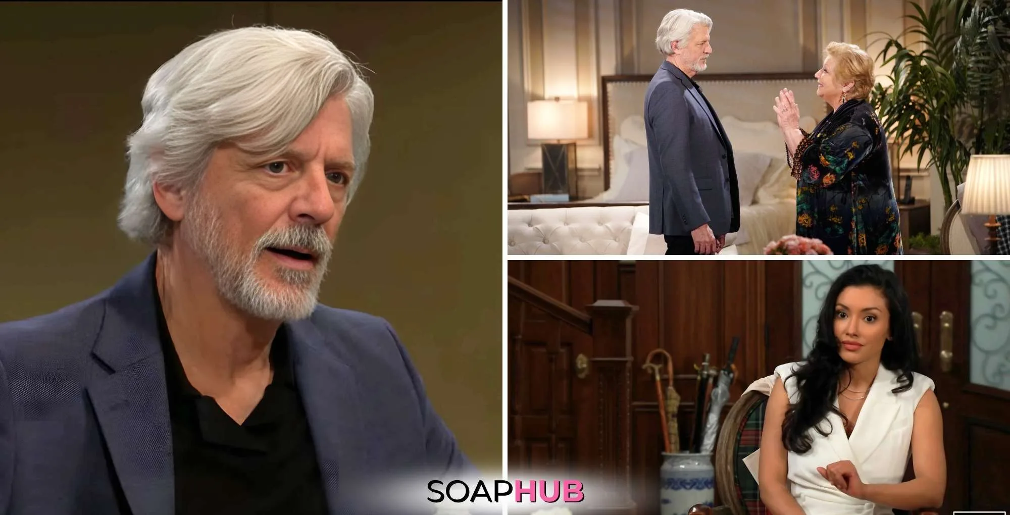 The Three Most Explosive Y&R Moments of the Week April 7 - 11 collage with the SoapHub logo.
