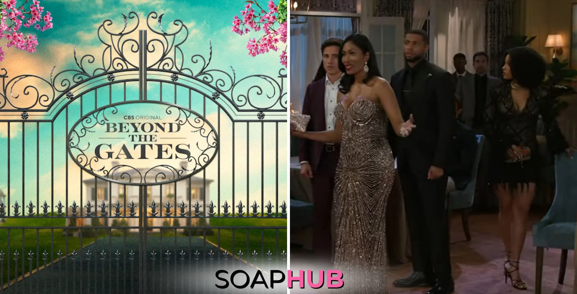Beyond the Gates logo, and anniversary party, with the Soap Hub logo
