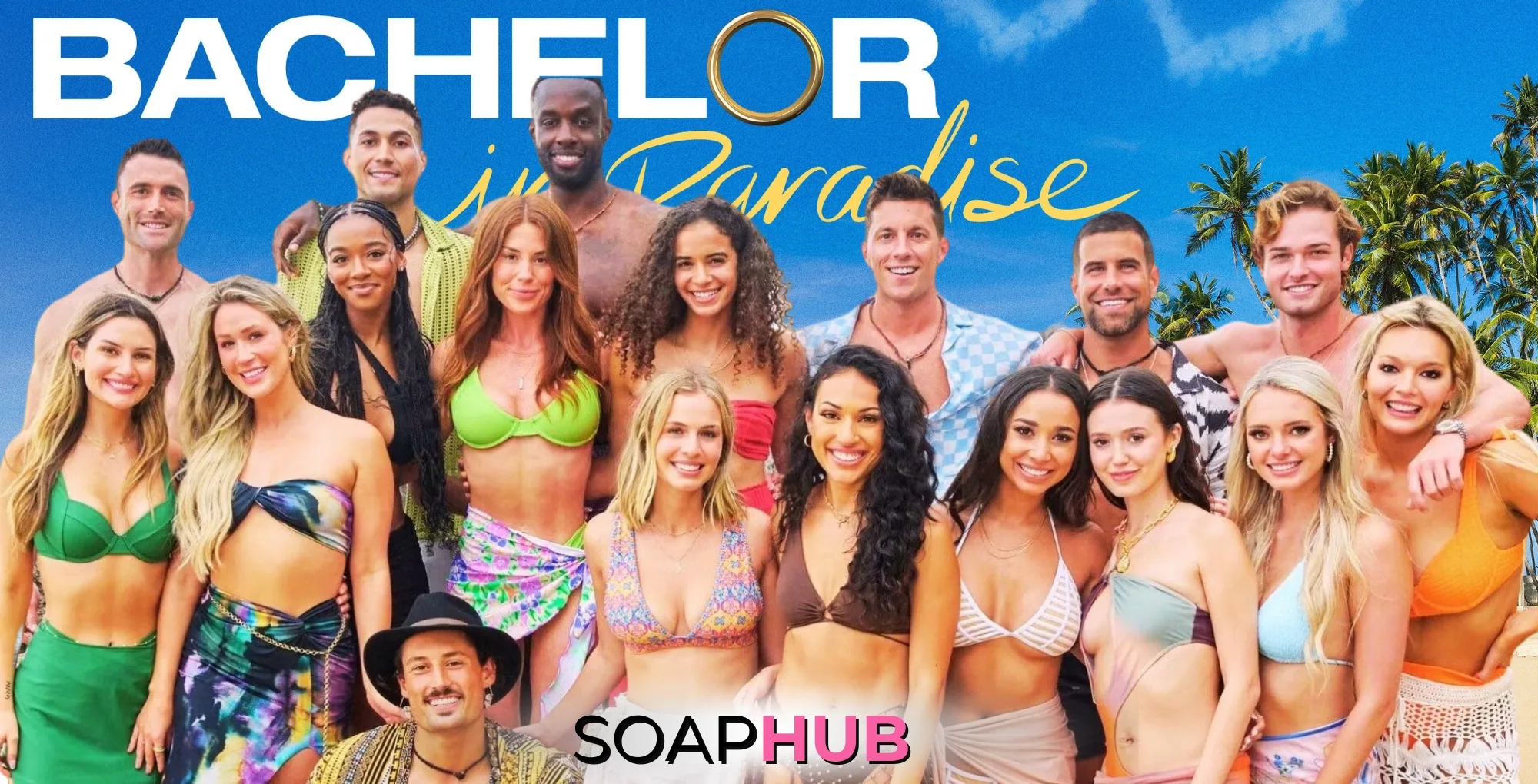 Bachelor In Paradise poster with the Soap Hub logo.