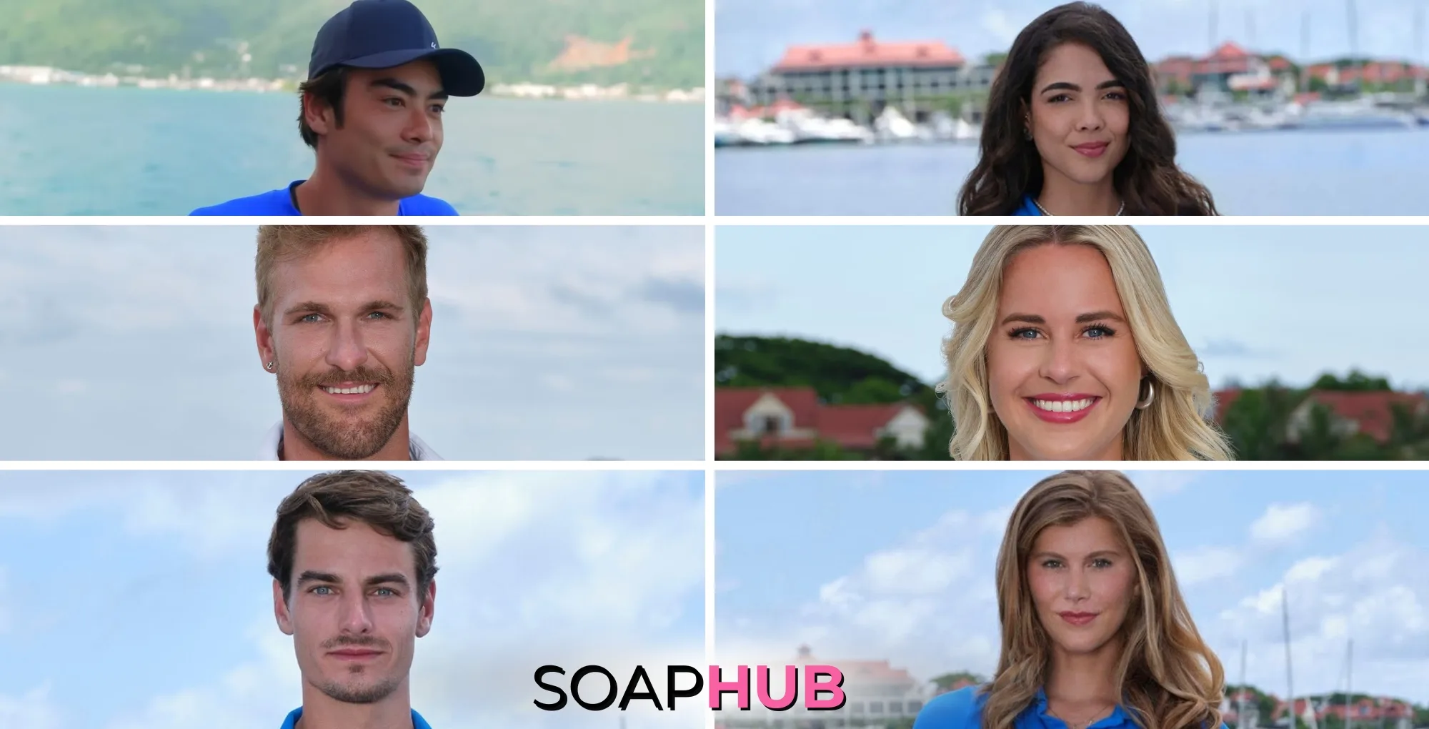 Below Deck Season 3 couples with the Soap Hub logo.