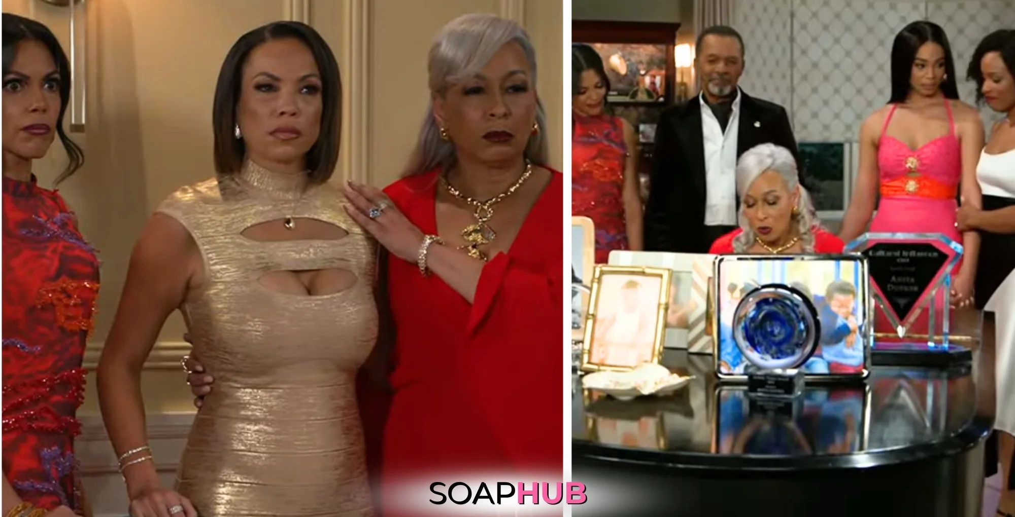 Beyond The Gates May 13 spoilers with the Soap Hub logo.