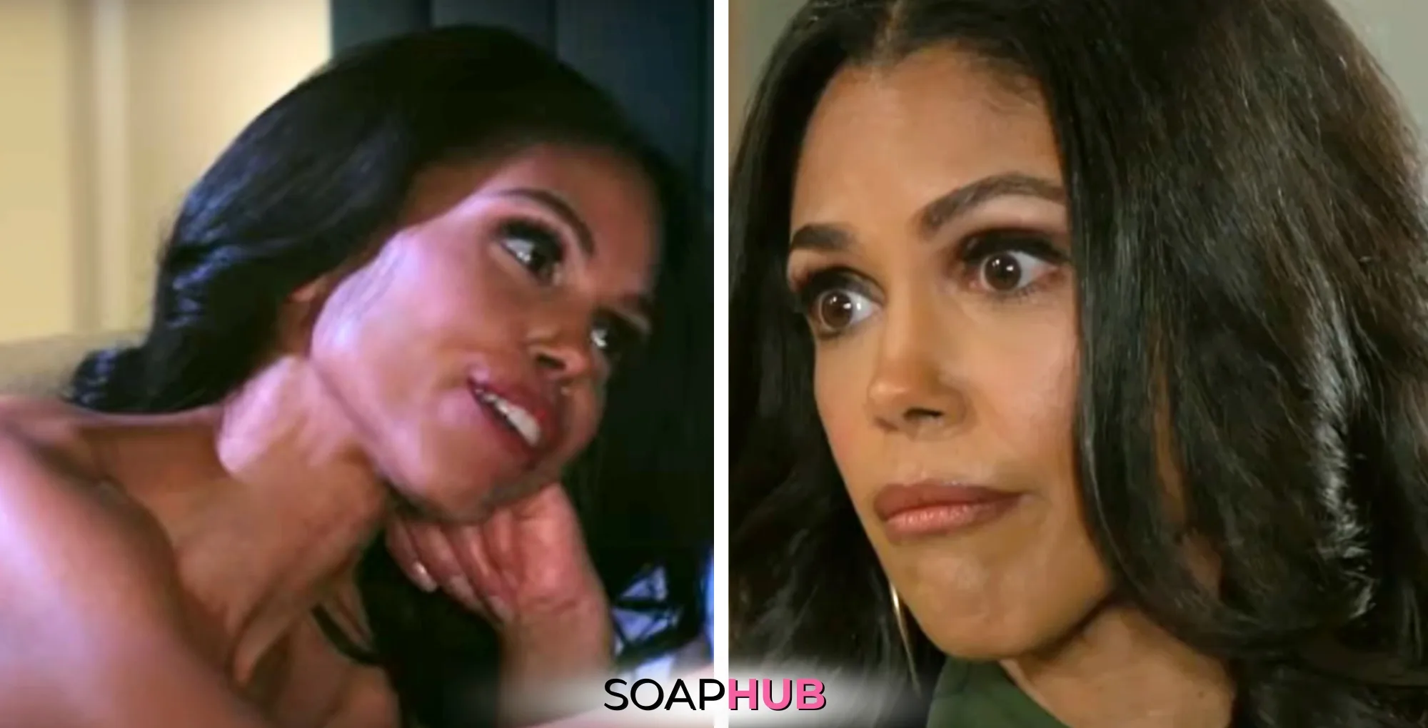 Beyond The Gates spoilers May 14 Dani with the Soap Hub logo.