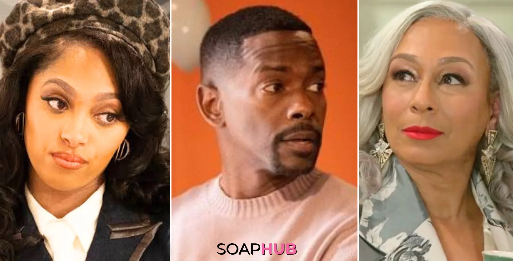 Beyond The Gates May 30 what to watch moments Kat, Ted, and Anita with the Soap Hub logo.