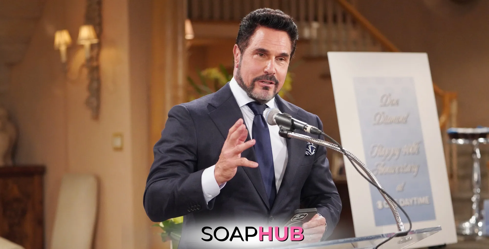 The Bold and the Beautiful's Don Diamont with the Soap Hub logo across the bottom.