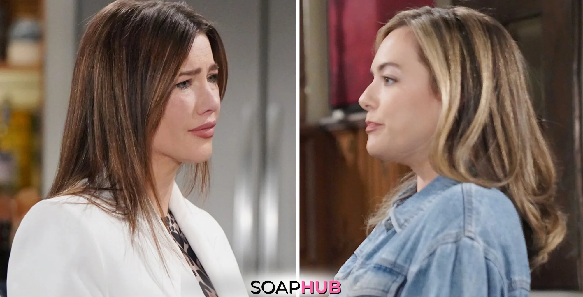 Bold and the Beautiful Must Watch Moments May 7 Steffy And Hope with the Soap Hub logo.