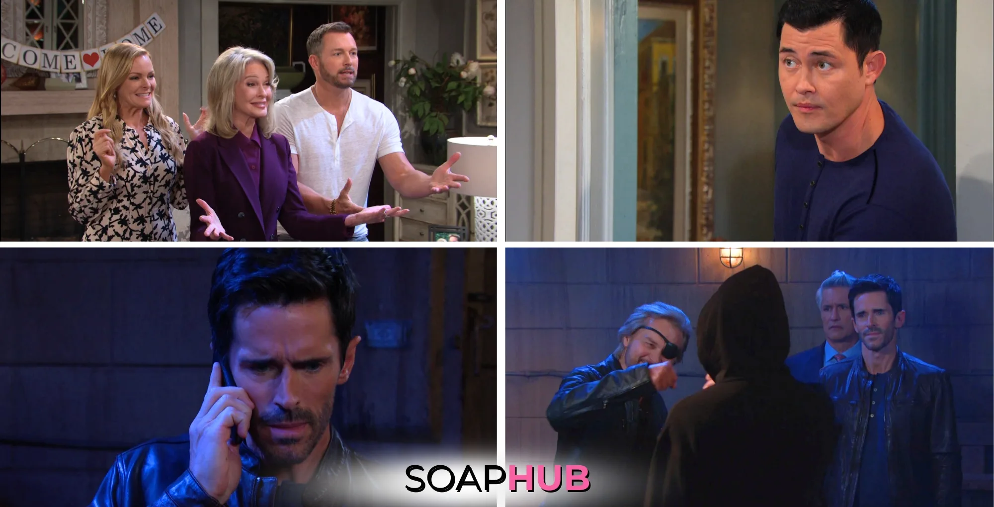 Collage of the Thursday, May 22 episode of Days of Our Lives, with the Soap Hub logo.