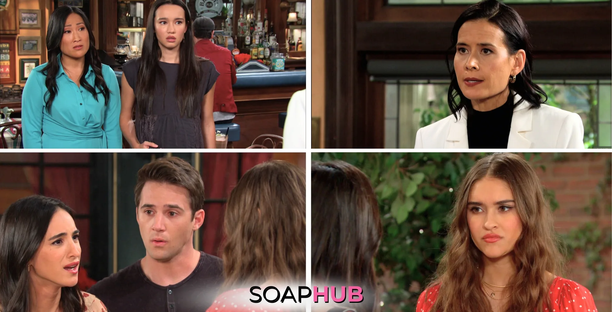Collage of the Tuesday, May 27 episode of Days of Our Lives, with the Soap Hub logo
