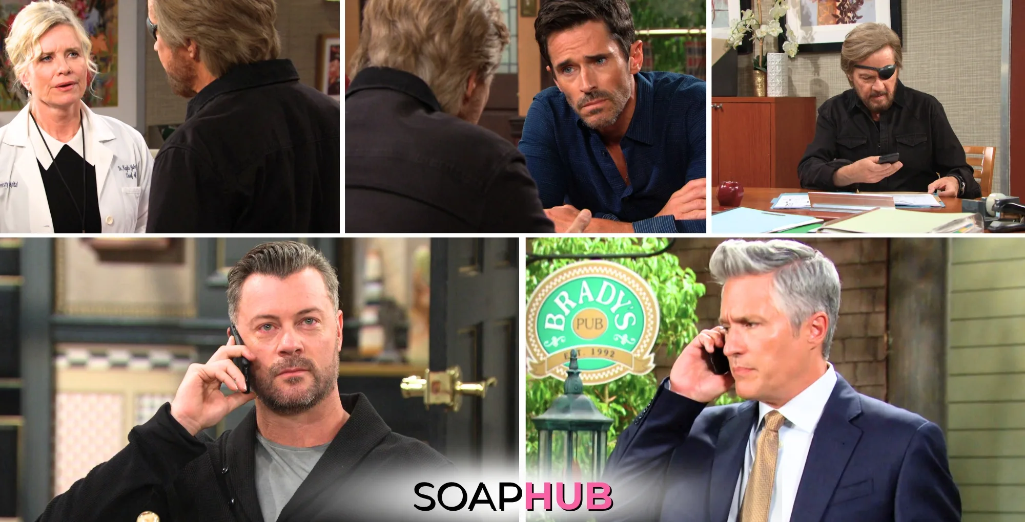 The collage for the Monday, May 5 episode of Days of Our Lives, with the Soap Hub logo