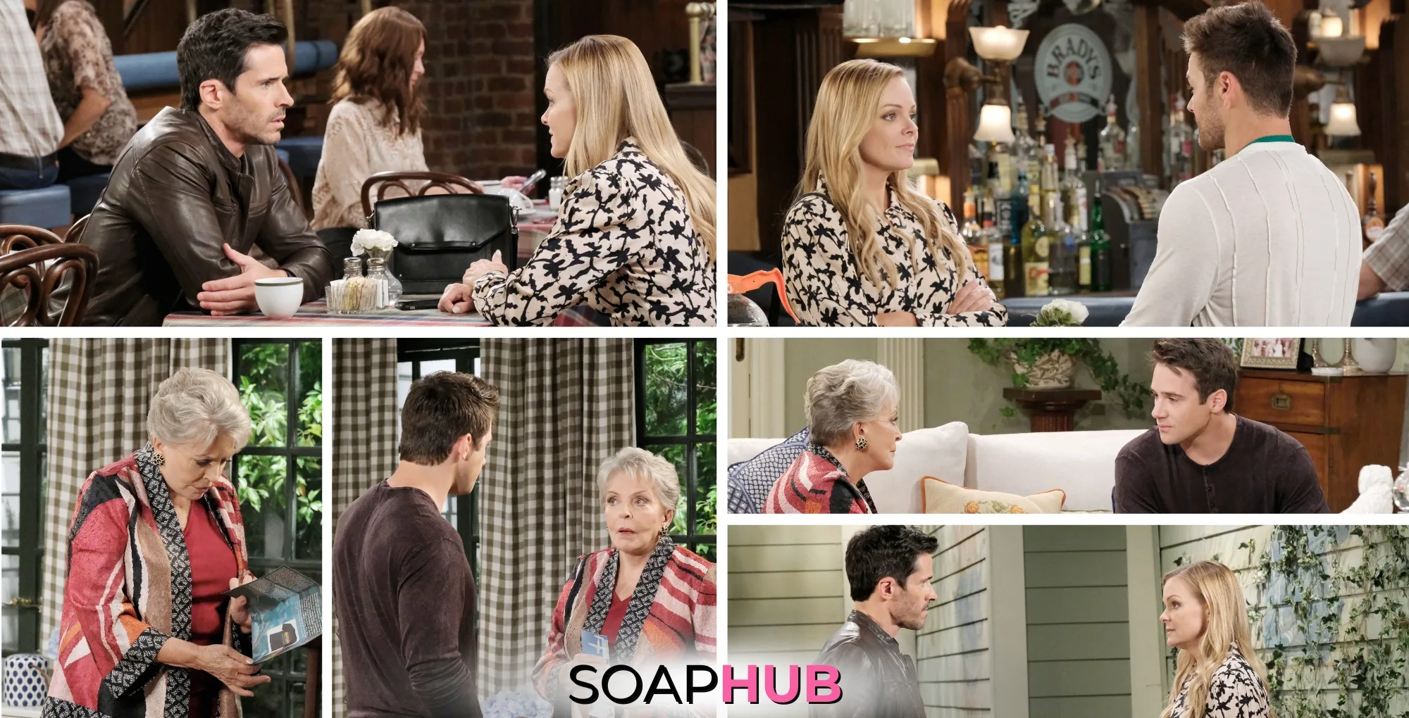 Days of our Lives spoiler photos for the May 20, 2025 episode with the Soap Hub logo across the bottom.
