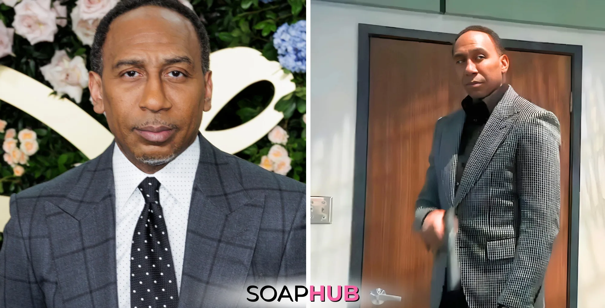 Stephen A. Smith with the Soap Hub logo across the bottom.