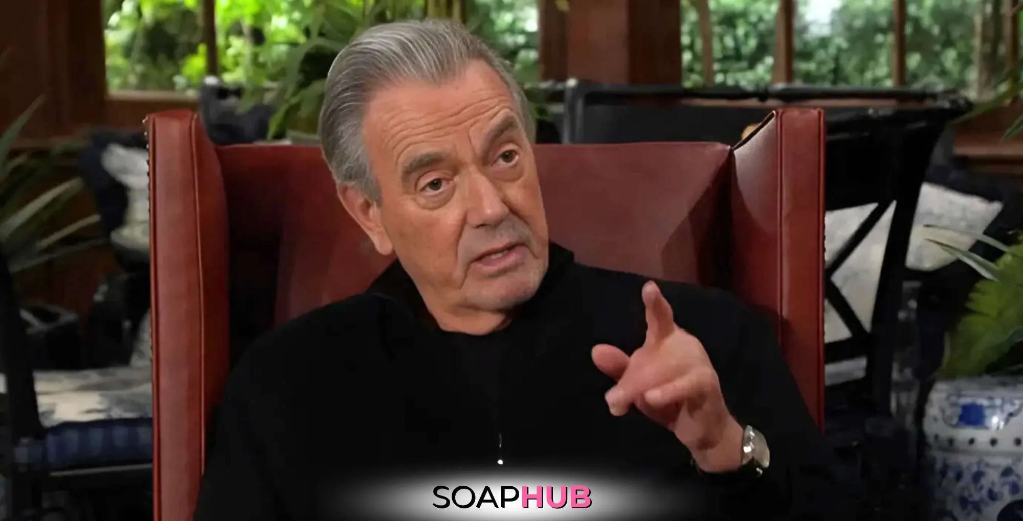 What Happened Today On Young and the Restless May 27 Victor with the SoapHub logo.
