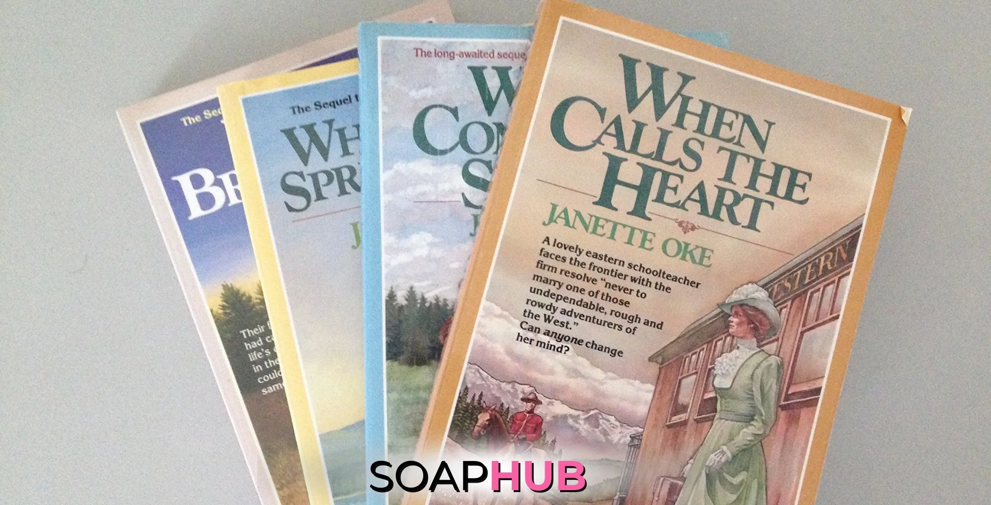 When Calls the Heart Audiobooks with the Soap Hub logo.