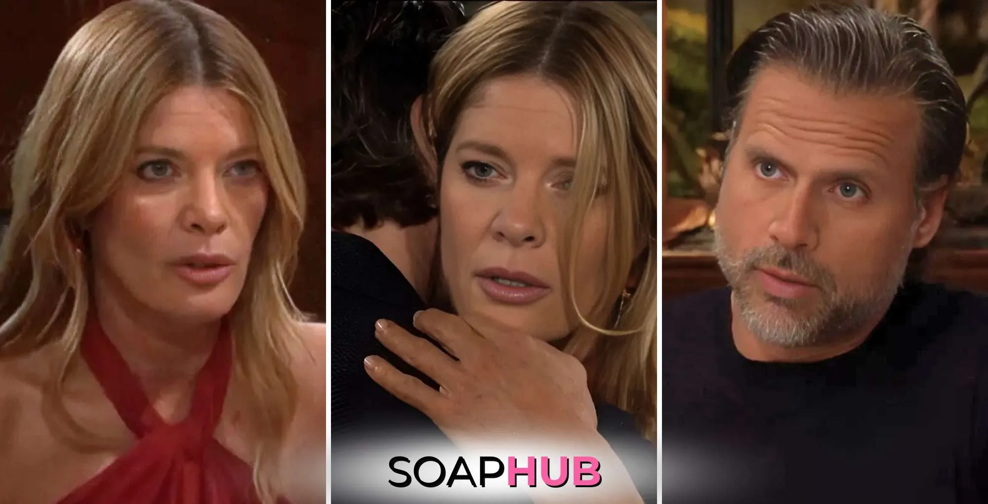 Young and the Restless Recap May 15 Phyllis and Nick with the Soap Hub logo.