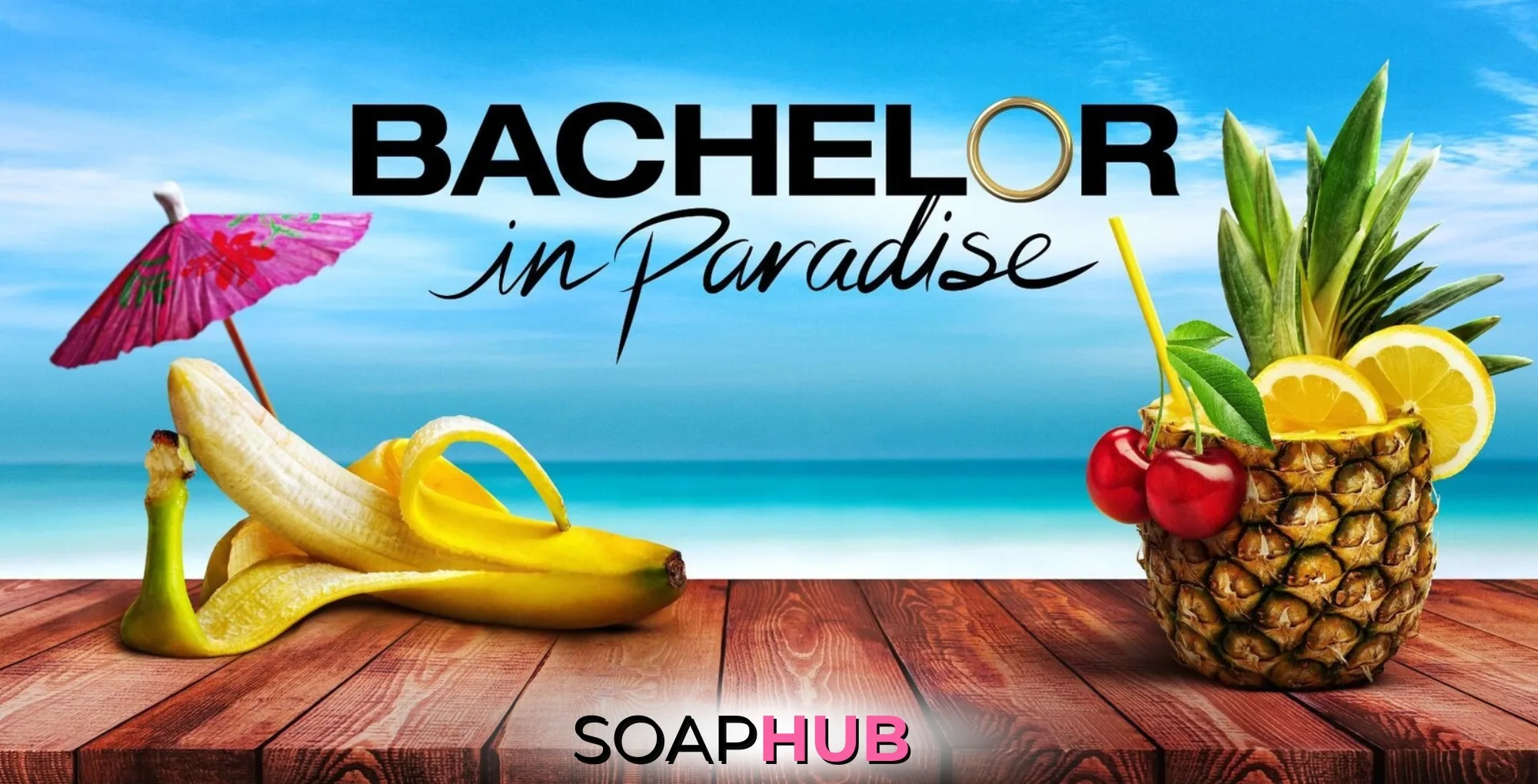 Bachelor in Paradise logo with the Soap Hub logo.