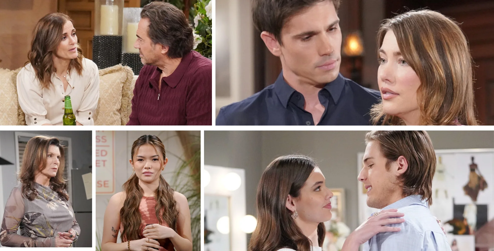 Bold and the Beautiful Key Moments June 24 Taylor and Ridge, Finn and Steffy, Sheila and Luna, Will and Electra