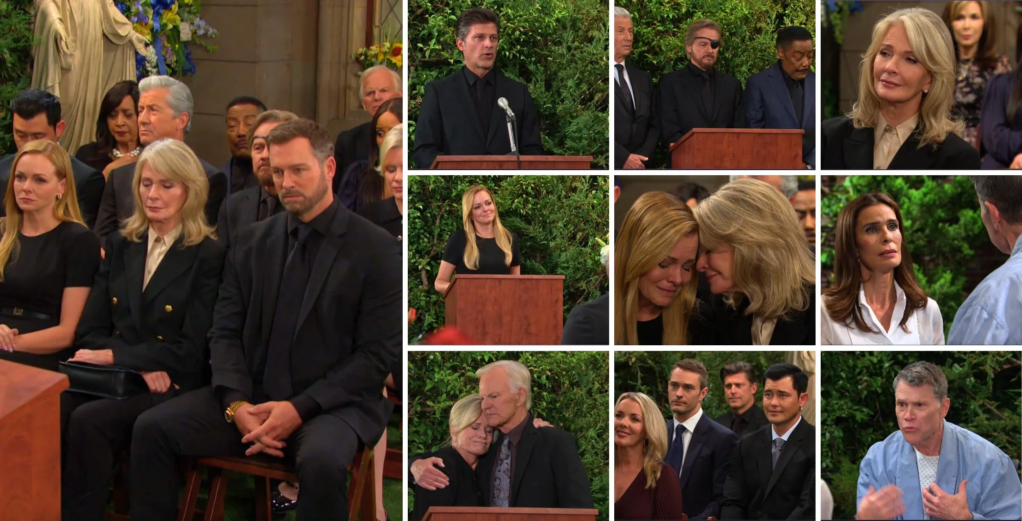 Collage of the Tuesday, June 10 episode of the Days of Our Lives.