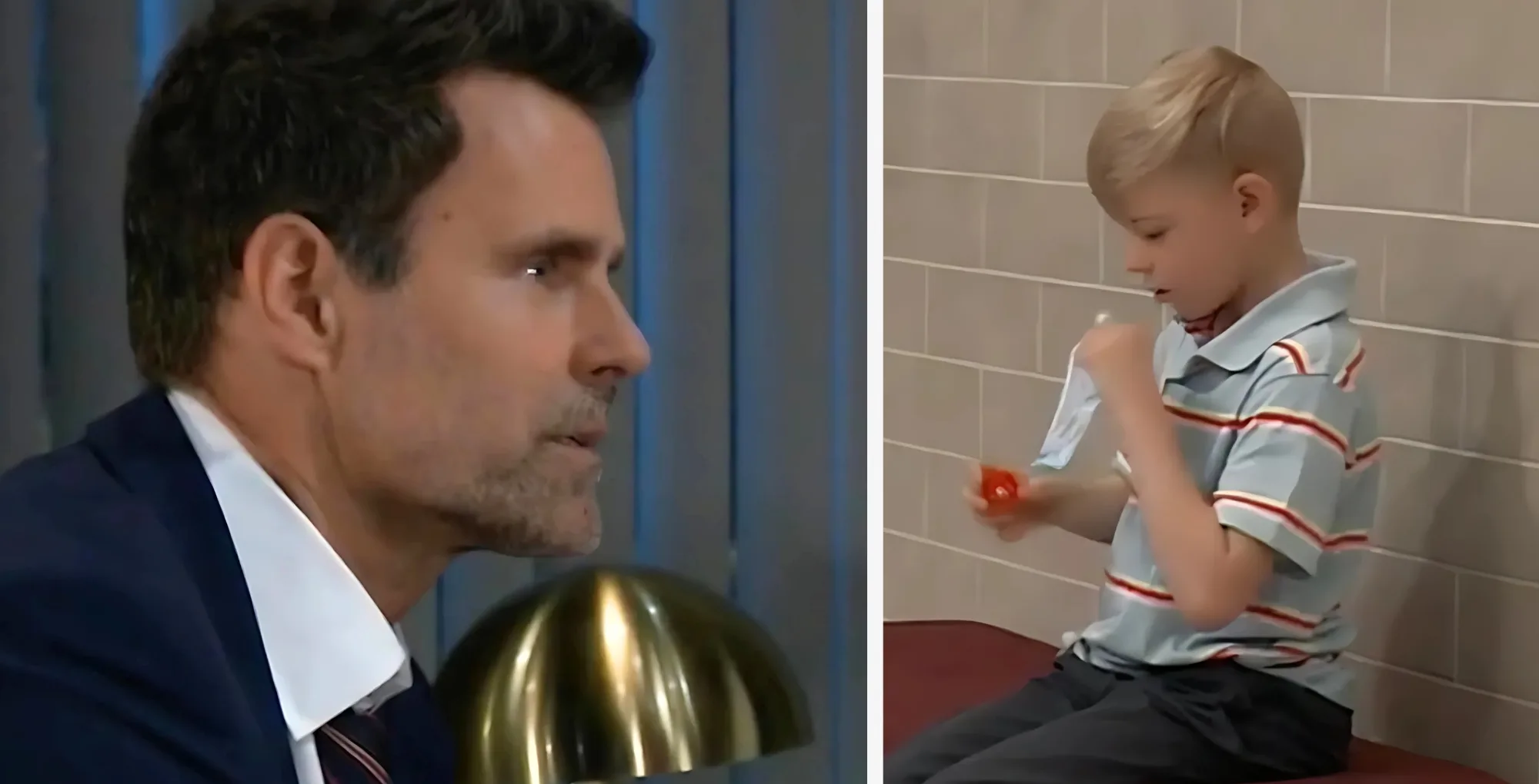 General Hospital Drew and Wiley with the Soap Hub logo
