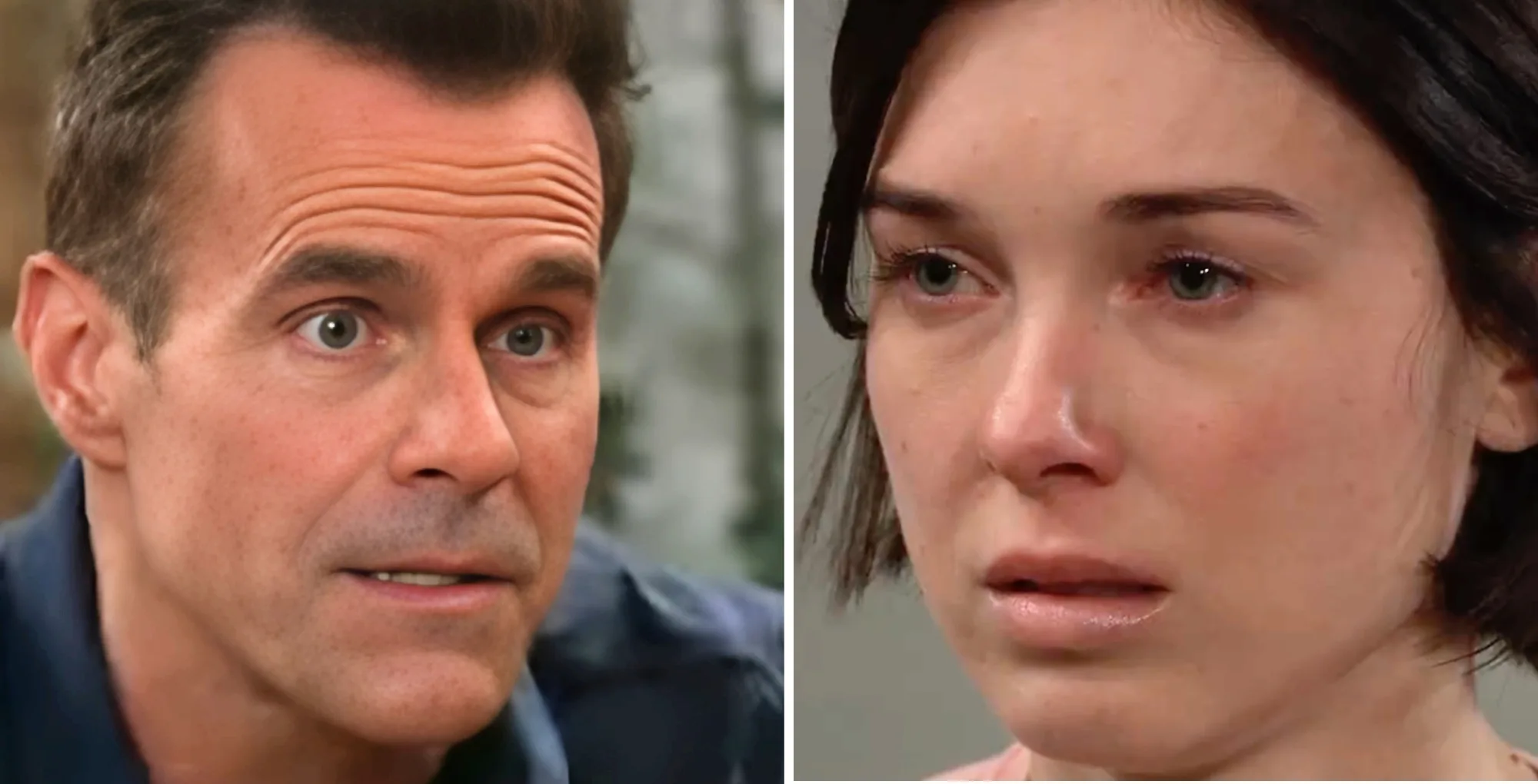 General Hospital Drew and Willow with the Soap Hub logo