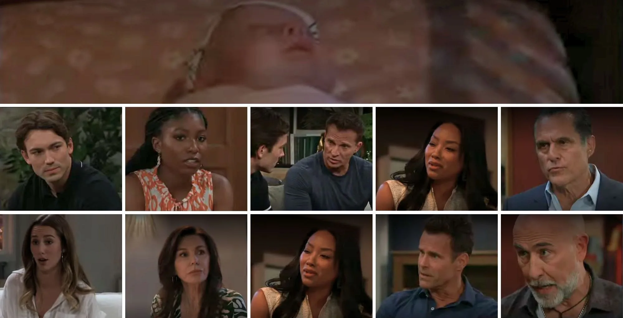 The cast of General Hospital with the Soap Hub logo across the bottom.