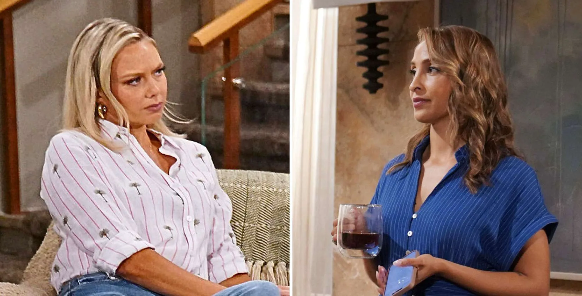 Young and the Restless June 13 Lily and Abby.