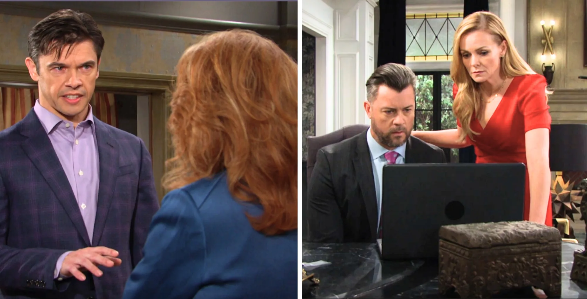 Xander, Maggie, EJ, and Belle in the Friday, July 11 episode of Days of Our LIves.