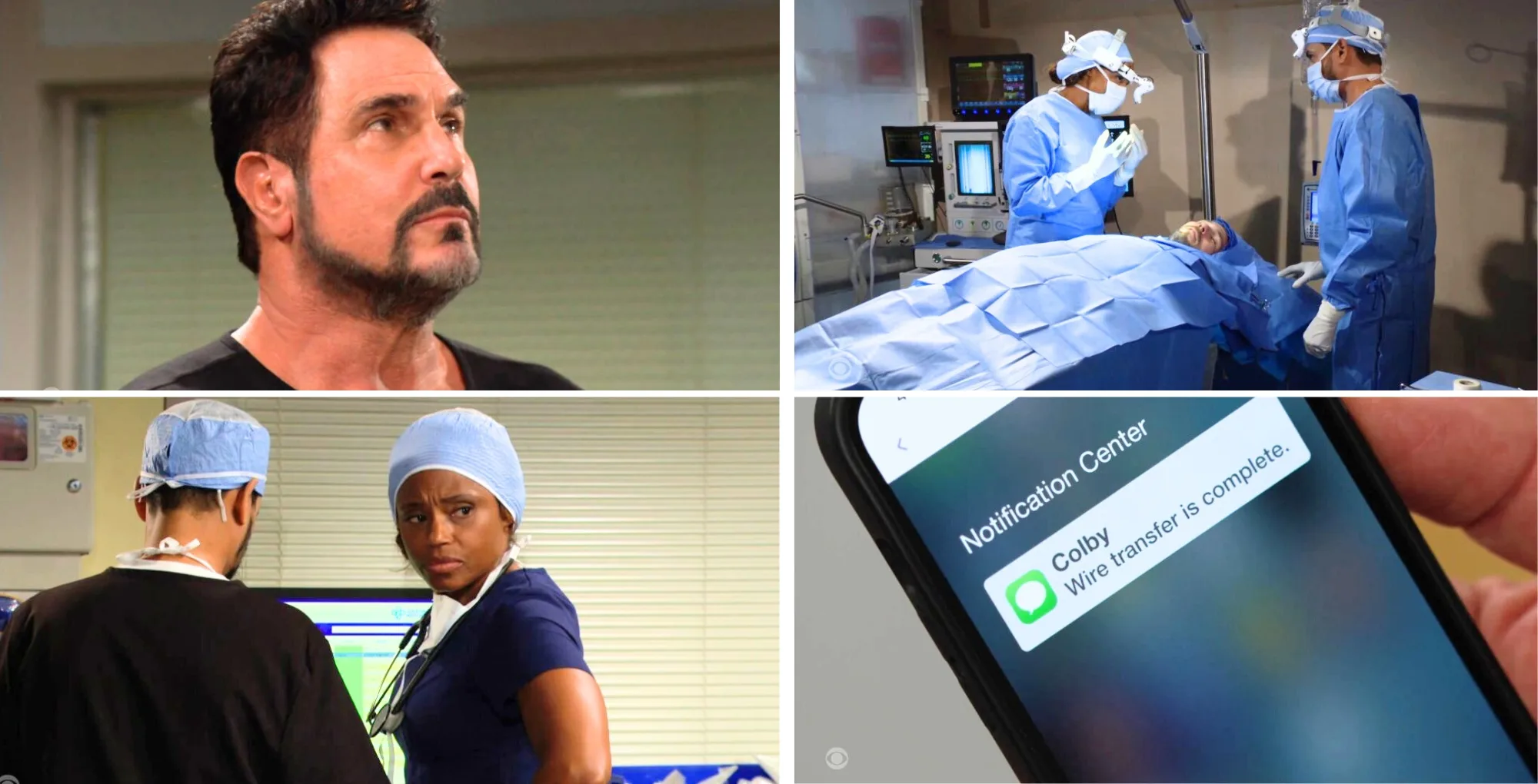 Bold and the Beautiful Key Moments July 16 Bill, Liam, Dr. Grace Buckinhgam