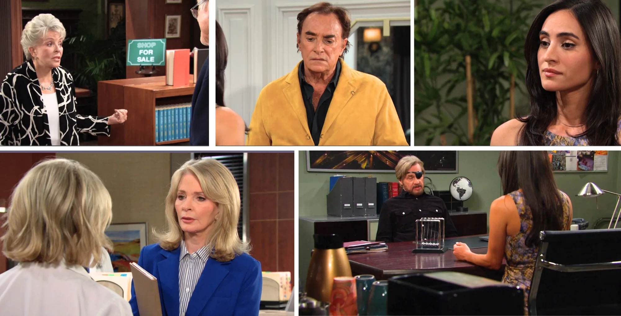 The Monday, July 28 episode of Days of Our LIves features Juie, Tony, Gabi, Marlena, Kayla, and Steve.