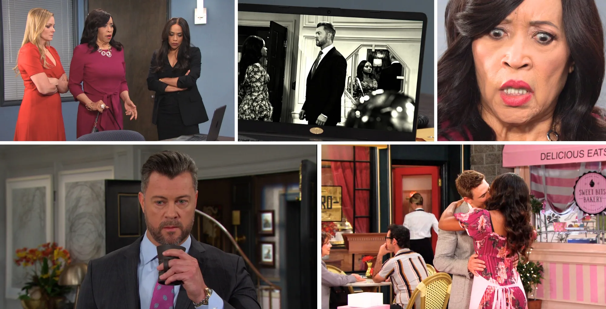 Collage of the Thursday, July 10 episode of Days of Our Lives.