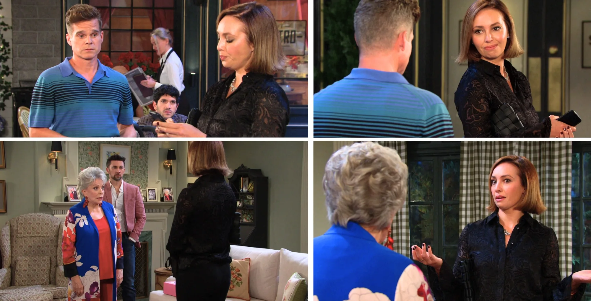 Collage of the Tuesday, July 8 episode of Days of our Lives.