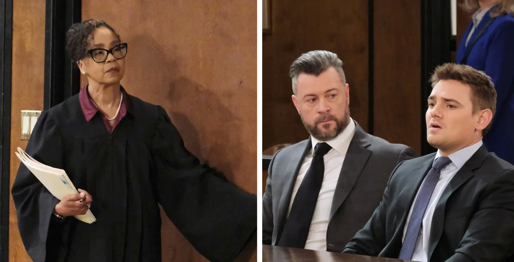 Days of our Lives spoilers July 24 with the judge, EJ, and Johnny.