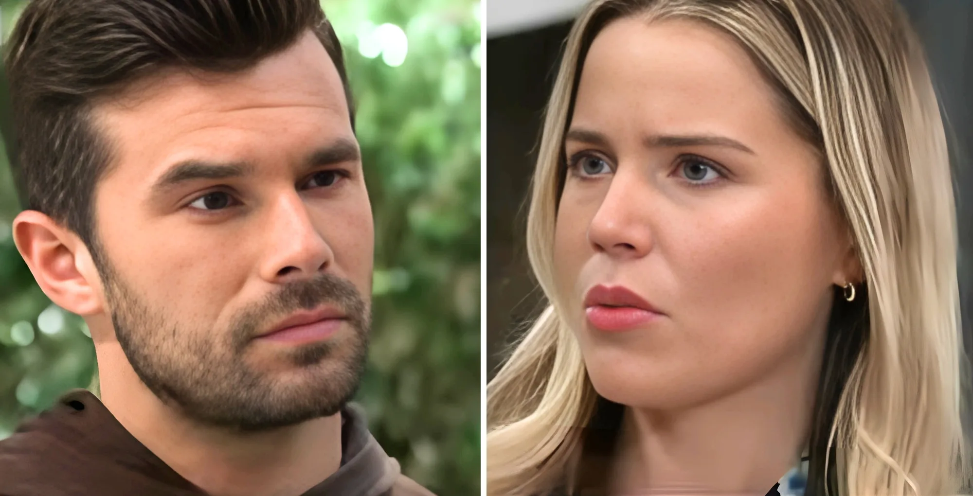General Hospital Chase and Sasha with the Soap Hub logo