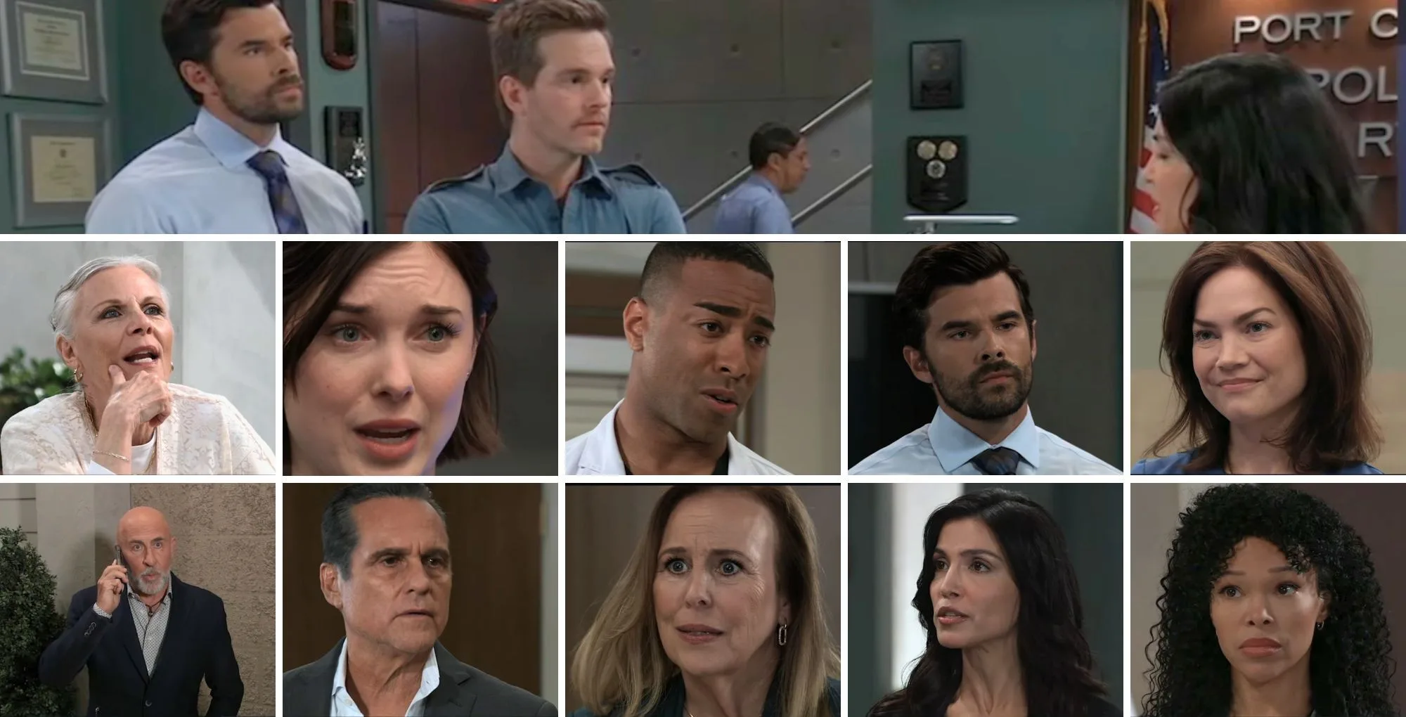 The cast of General Hospital with the Soap Hub logo across the bottom.
