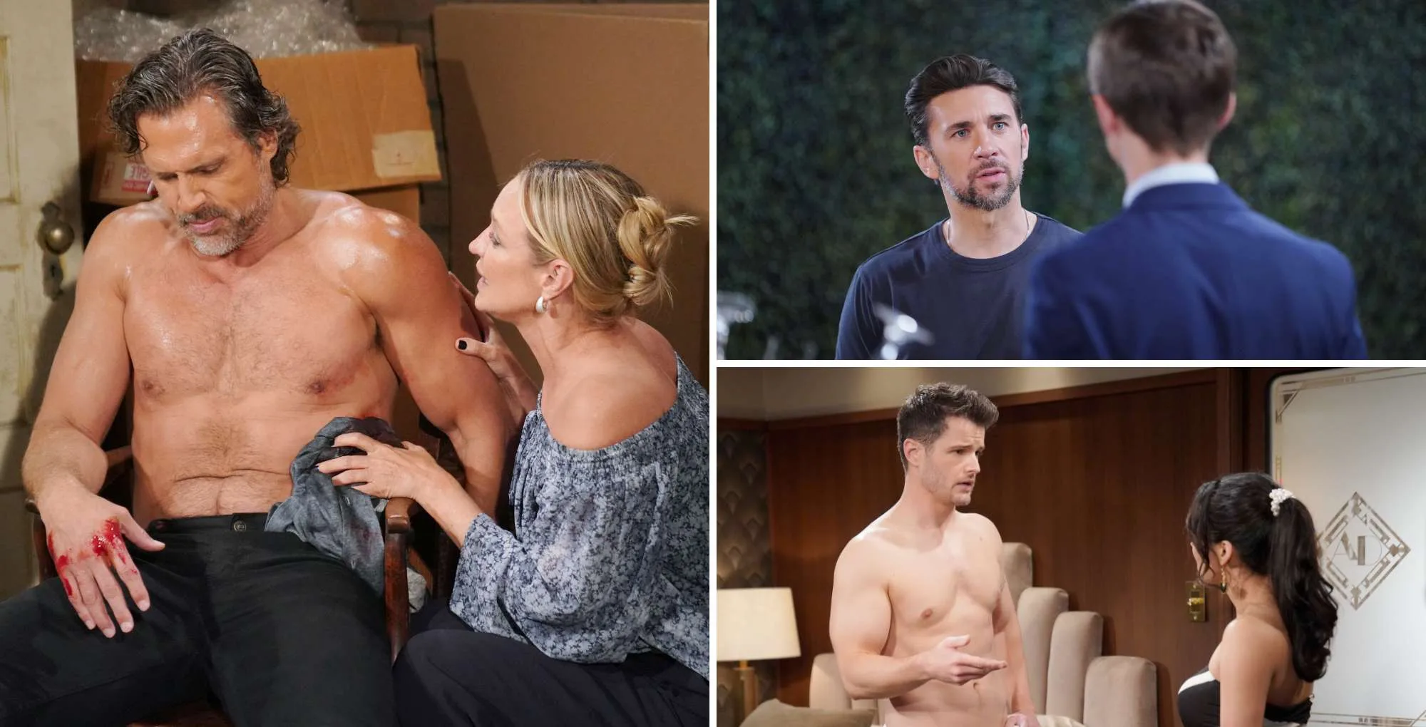 Young and the Restless July 21-25 collage.