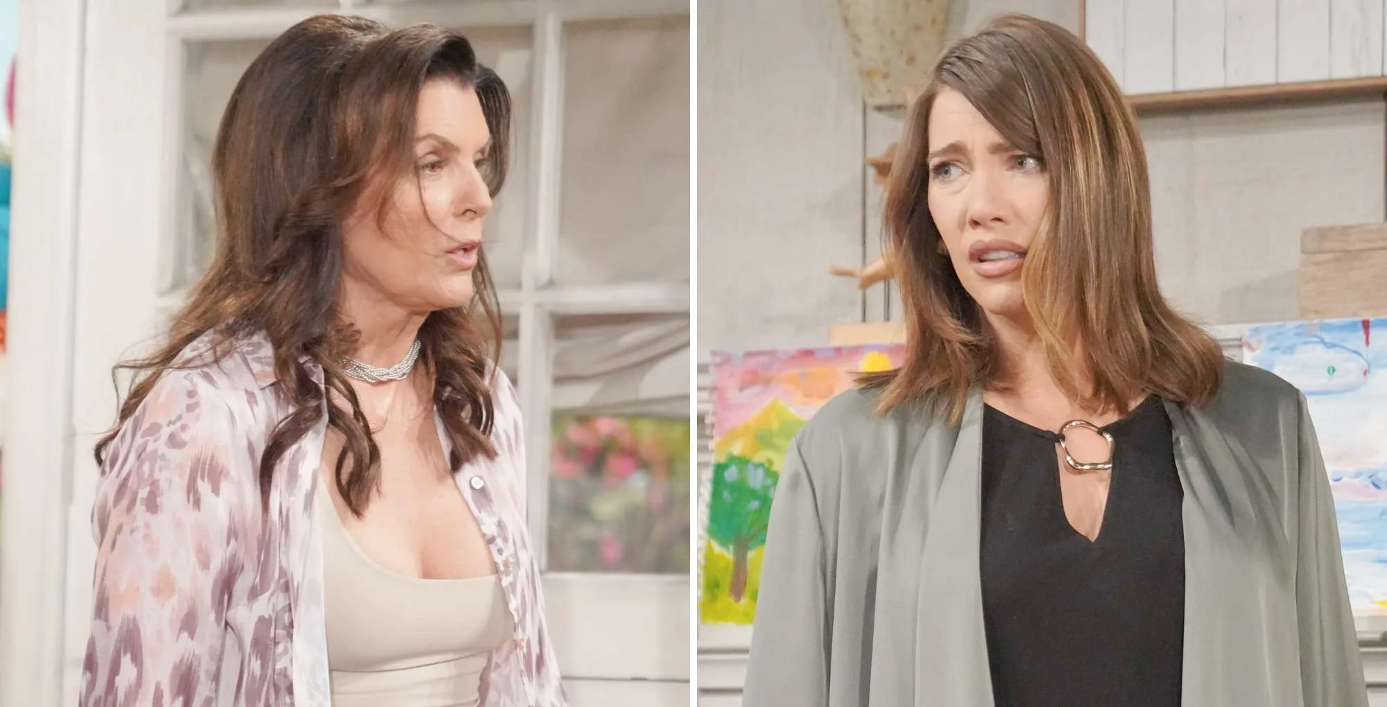 Will B&B’s Steffy and Sheila Trauma Bond After Loony Luna’s Violent Gun-Toting Breakdown?