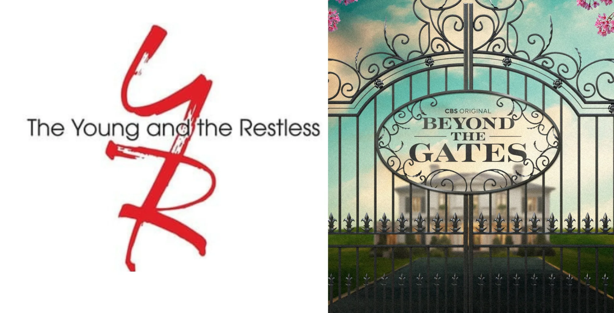 The Young and the Restless and Beyond the Gates logos.