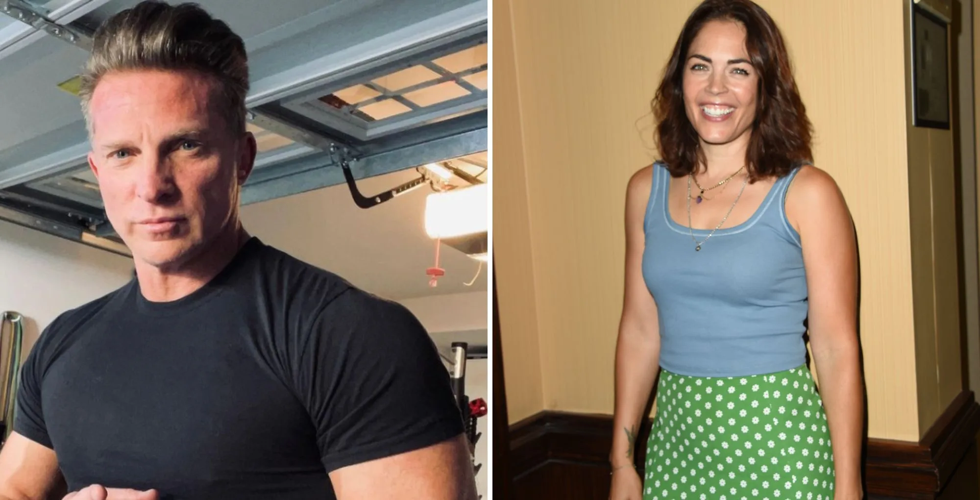 General Hospital stars Steve Burton and Kelly Thiebaud.