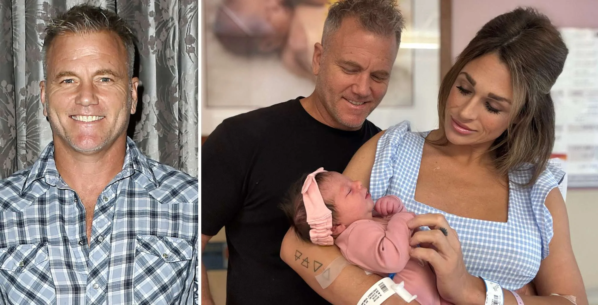 The Young and the Restless alum Sean Carrigan, Jazmin Tempske, and baby Susan Maxine Carrigan.