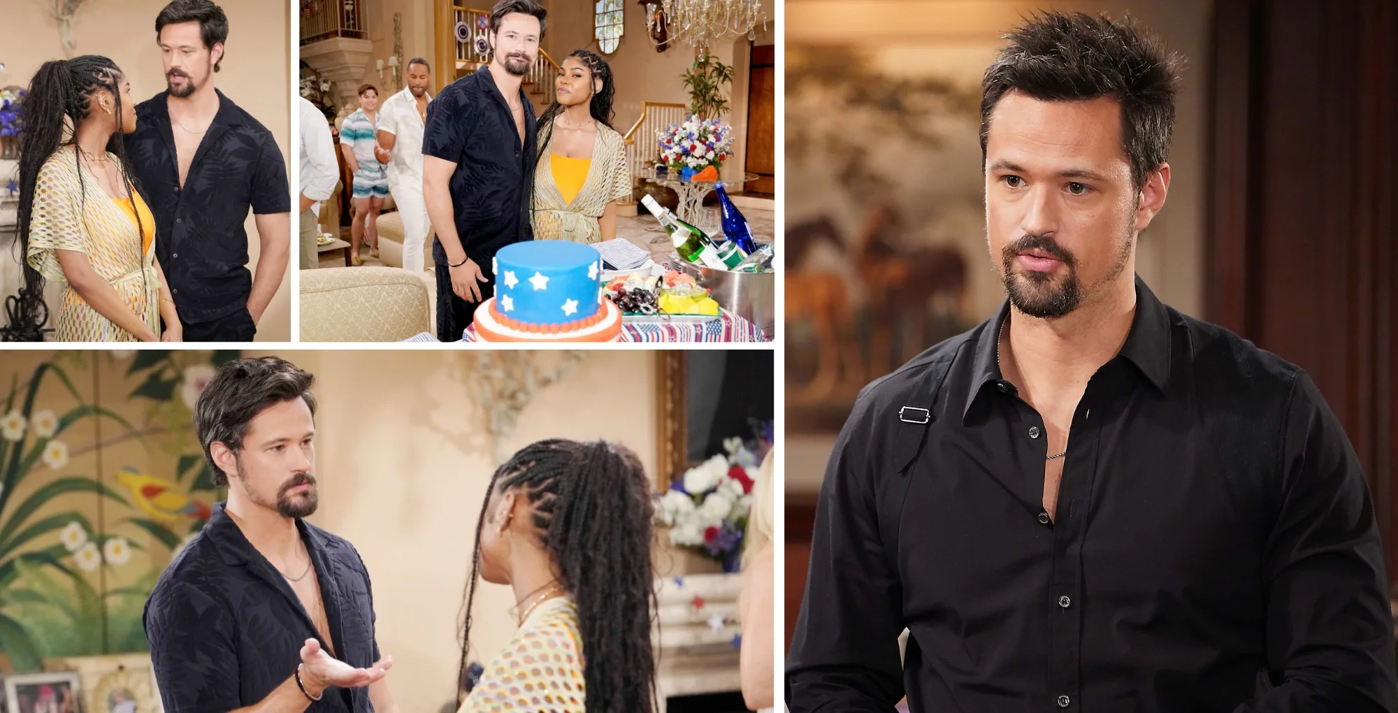 The Bold and the Beautiful Thomas and Paris.