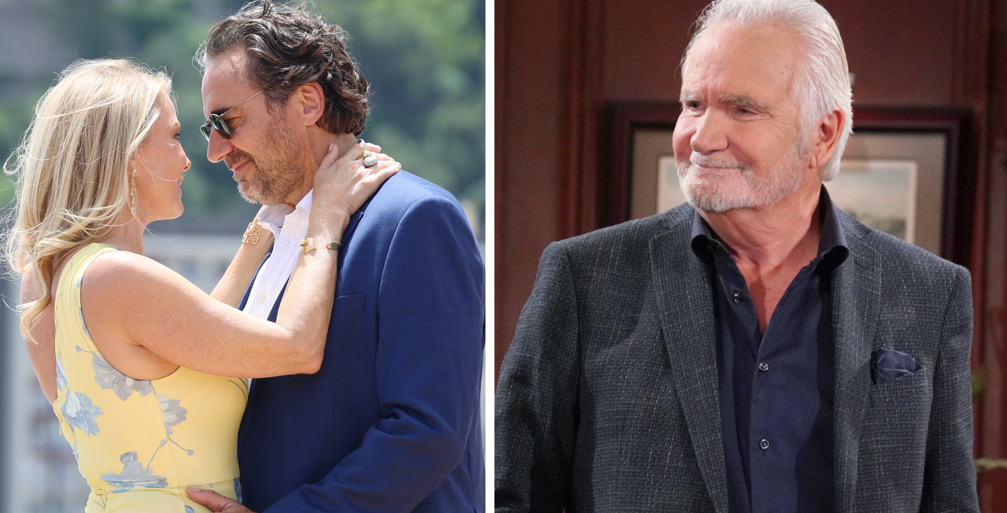 The Bold and the Beautiful's Brooke, Ridge, and Eric.