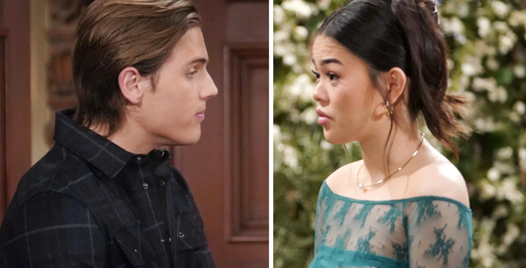 The Bold and the Beautiful characters Will and Luna.