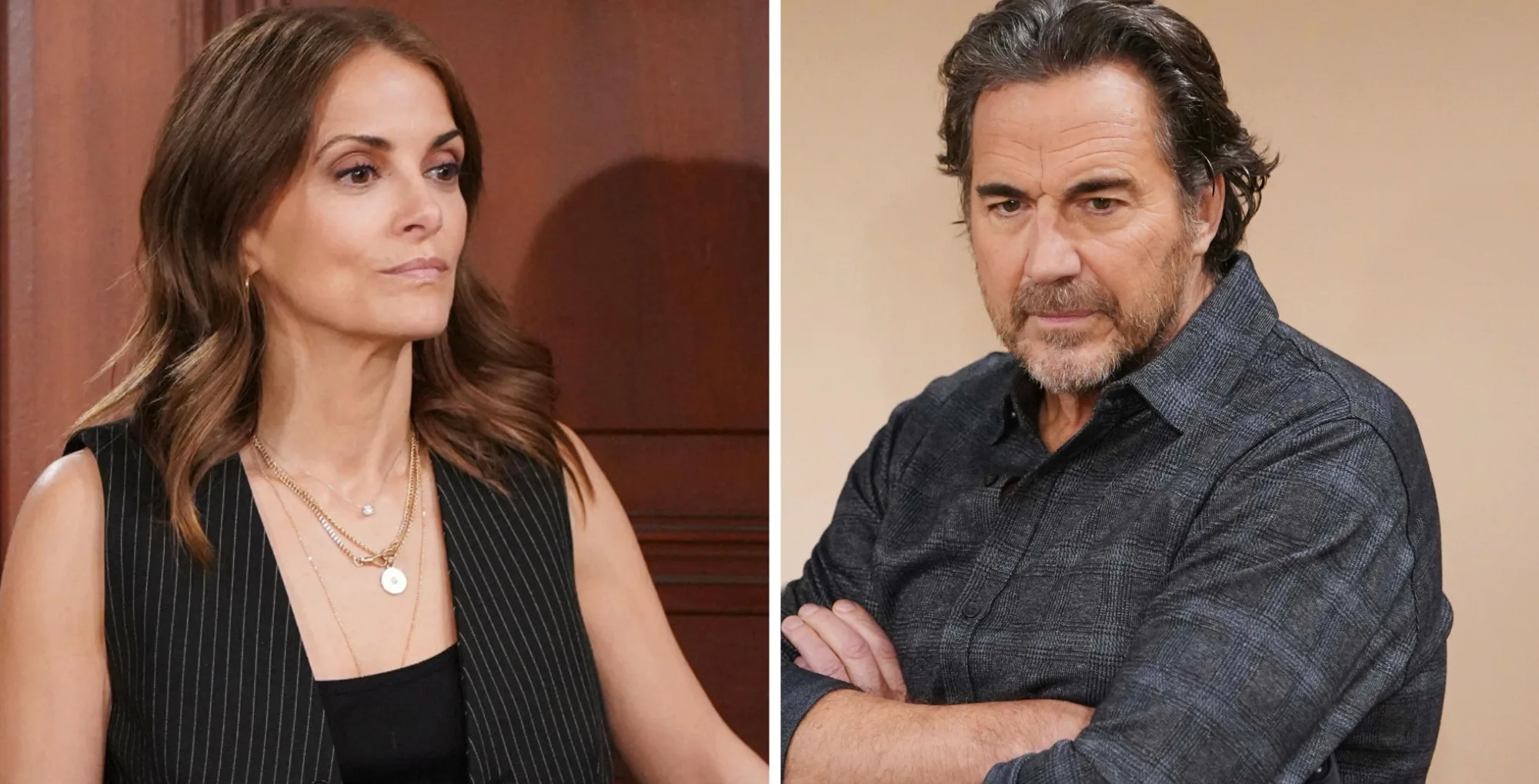The Bold and the Beautiful characters Taylor and Ridge.