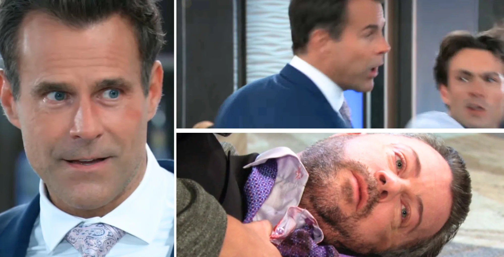 Drew and Michael on the August 15, 2025 episode of General Hospital