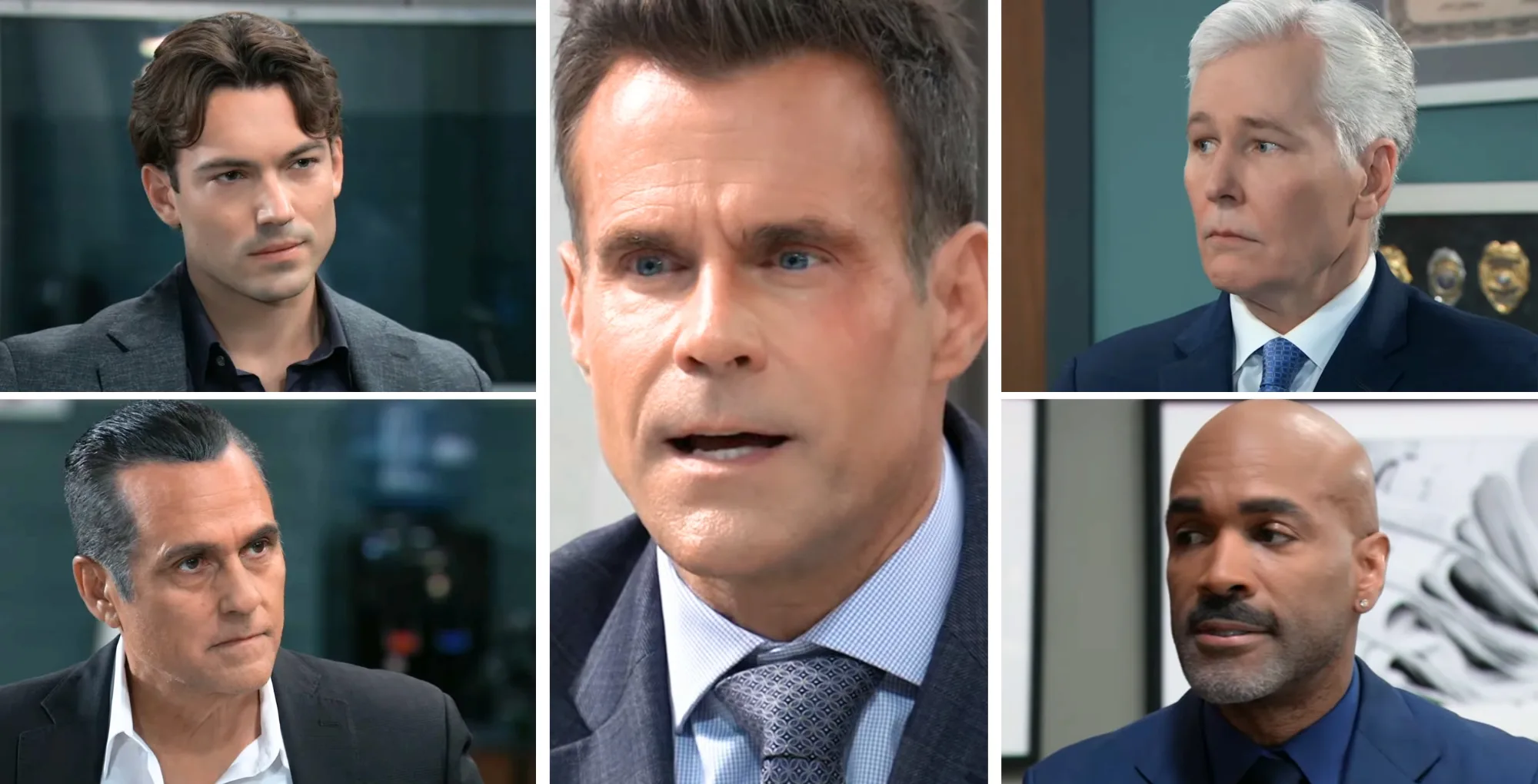Drew, Michael, Sonny, Martin, and Curtis on the August 20, 2025 episode of General Hospital