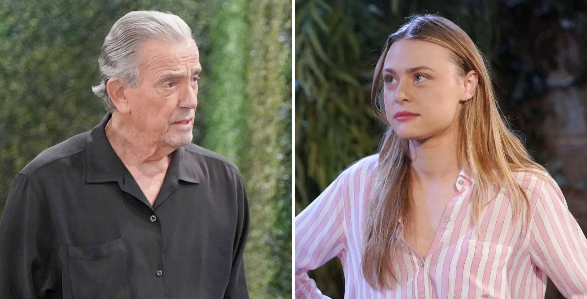 Young and the Restless: Eric Braeden as Victor Newman and Hayley Erin as Claire Newman