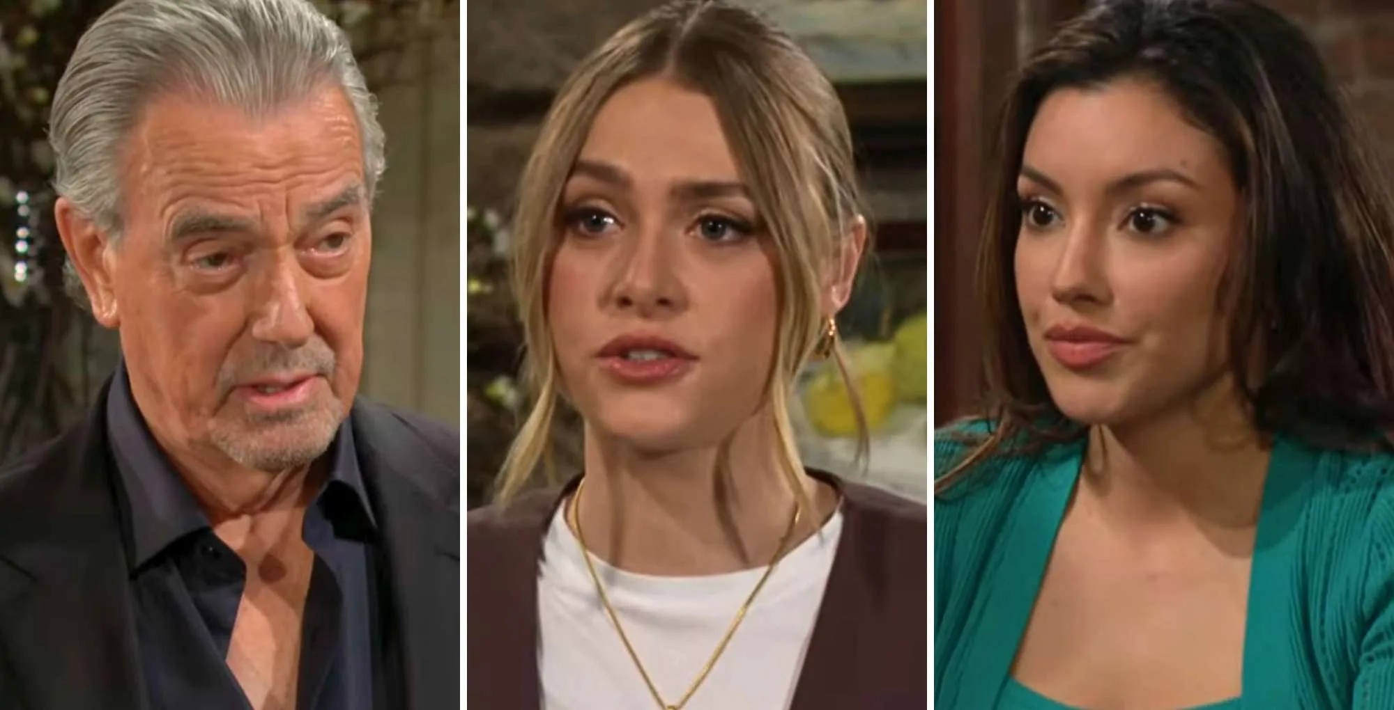 The Young and the Restless August 21 Victor, Claire, and Audra.