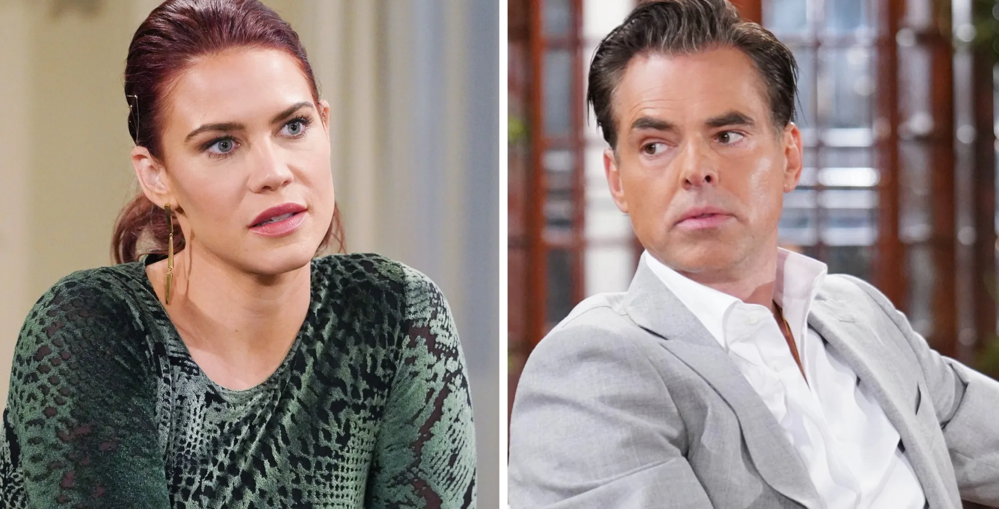 The Bold and the Beautiful characters Sally and Billy.