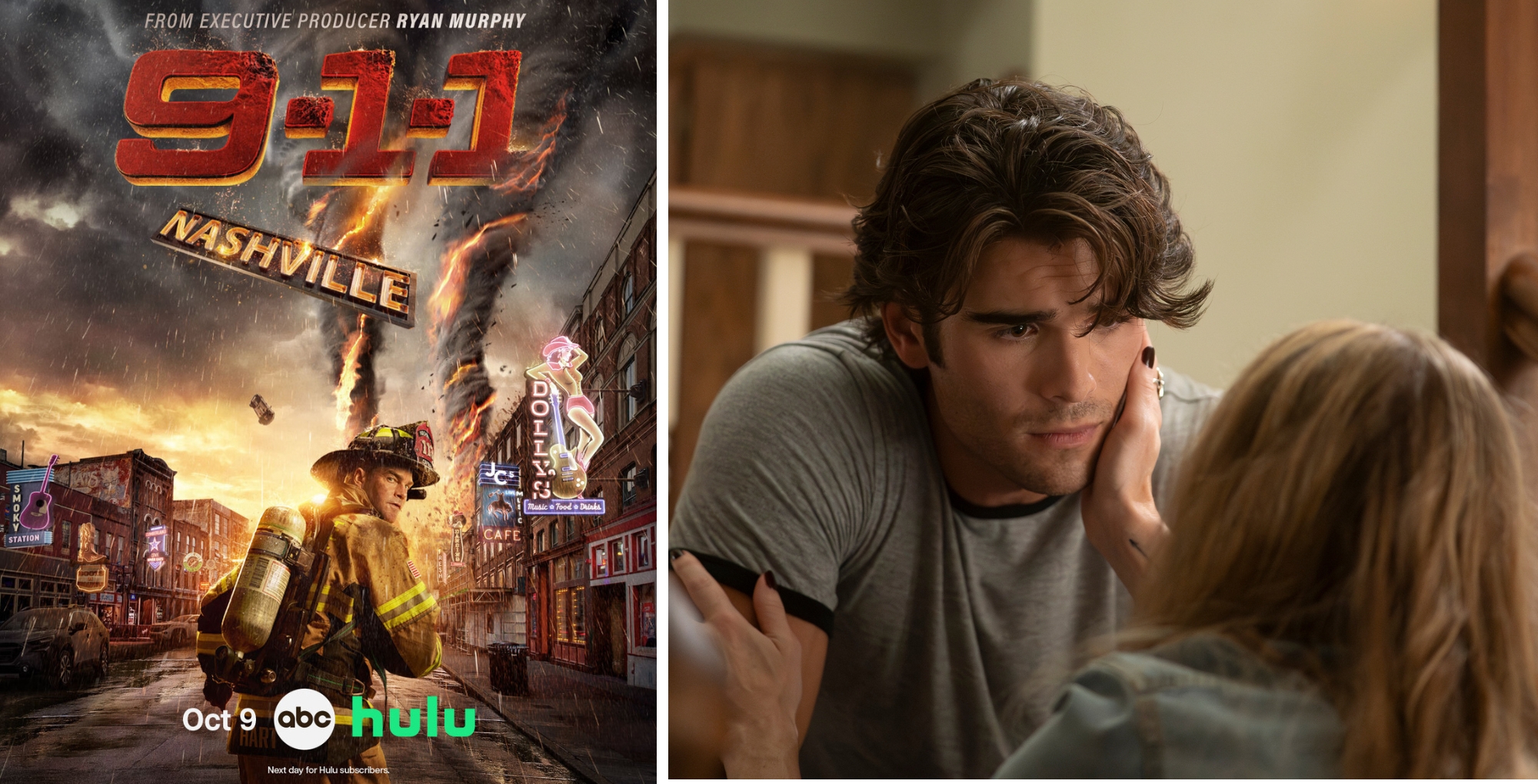 9-1-1: Nashville key art. Hunter McVey as Blue Bennings.