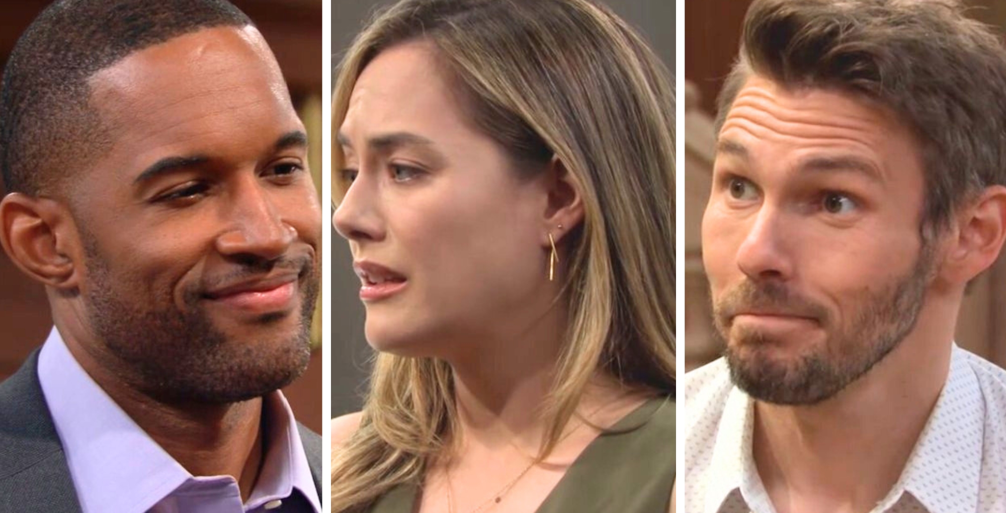 Bold and the Beautiful's Carter, Hope, and Liam