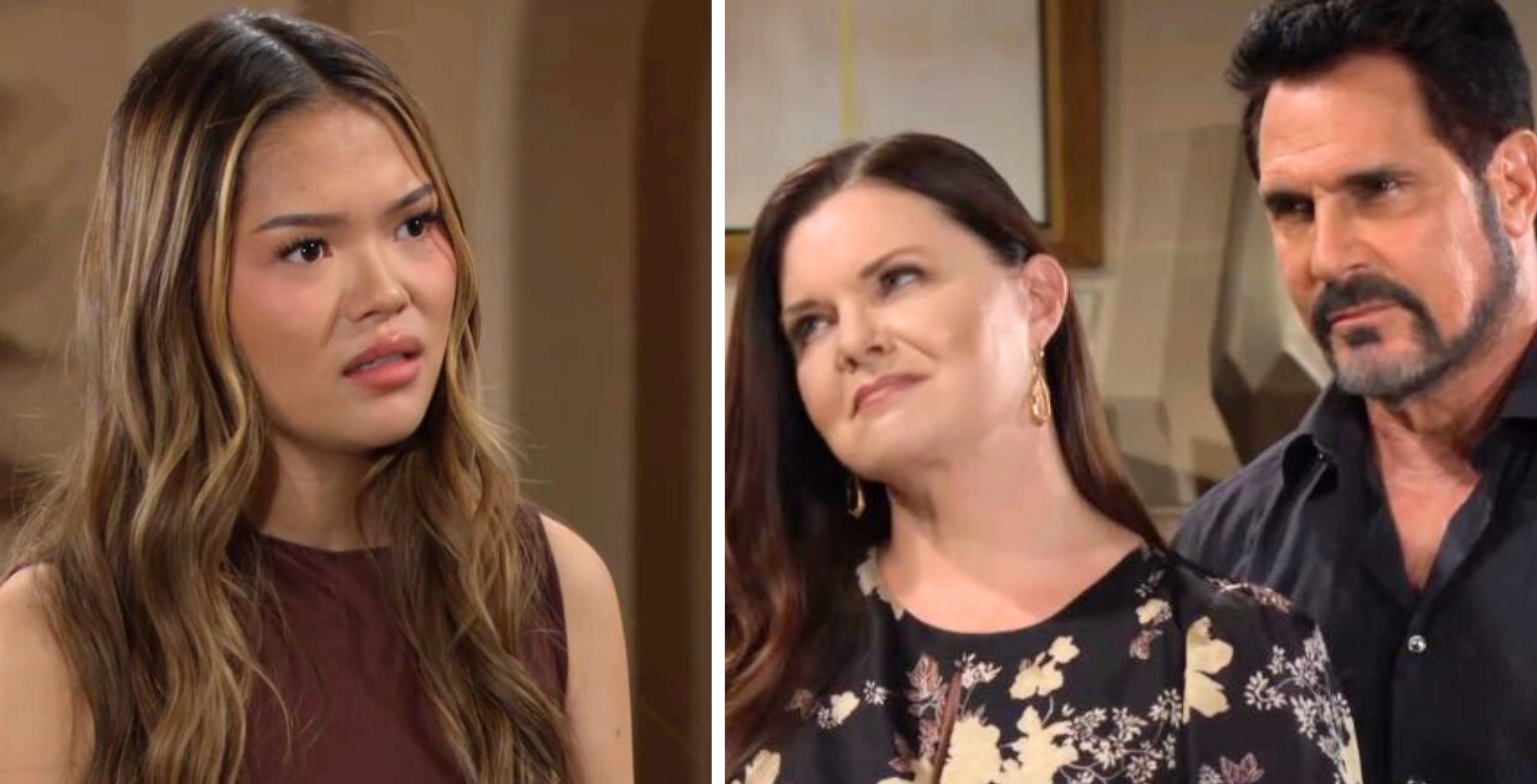Bold and the Beautiful's Luna, Katie and Bill